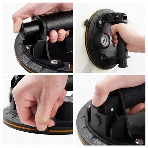 PRZYSSAWKA PRÓŻNIOWA UCHWYT DO PŁYTEK GLAZURY SZYB Z POMPKĄ I na Arena.pl