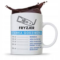 Kubek Dla Fryzjera Fryzjerki Stawka Godzinowa Z Nadrukiem Ze Zdjęciem