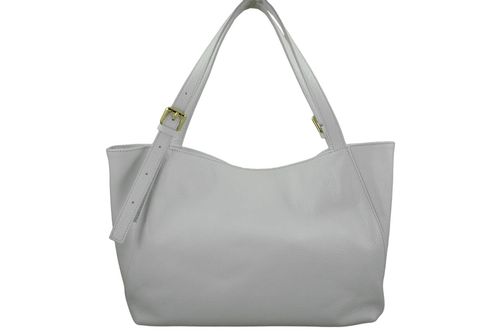 Modna shopperka damska na ramię - Biała na Arena.pl