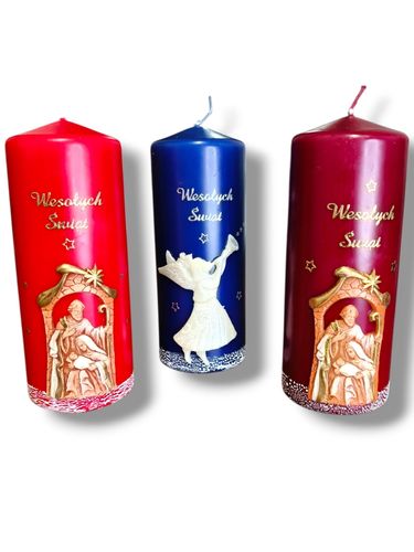 Świeca Bożo-Narodzeniowa Niebieska na Arena.pl