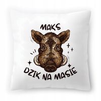 Poduszka Dla Maksa Na Urodziny Ze Zdjęciem Na Prezent Biała 40X40 Cm
