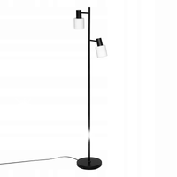 LAMPA PODŁOGOWA METALOWA CZARNA 143 cm LAMPA DO SALONU NOWOCZESNA