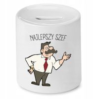 Skarbonka Dla Szefa Najlepszy Szef Prezent Z Nadrukiem Ze Zdjęciem