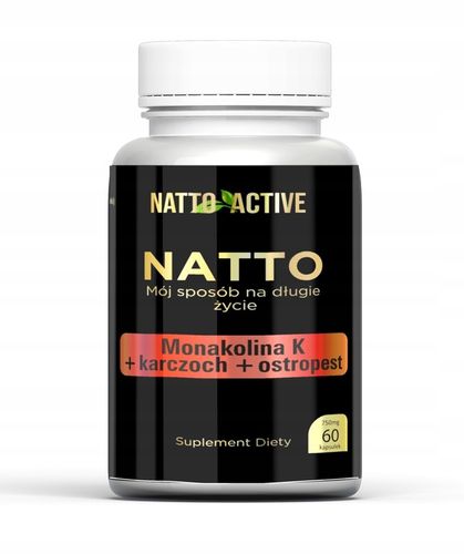 Natto Active Monakolina K K2 MK7 Nattokinaza – 60 kapsułek na Arena.pl