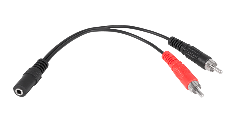 KPO2906 Kabel gniazdo jack 3.5-2xRCA 20cm zdjęcie 1