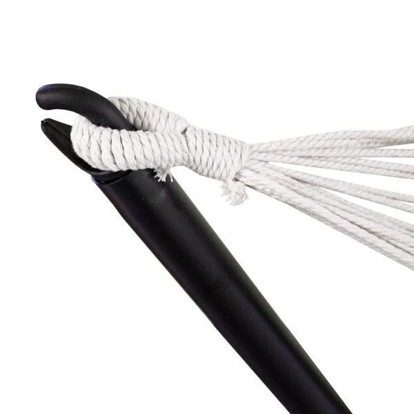 Antracytowy Hamak na stelażu ogrodowy zewnętrzny 18161 zdjęcie 4