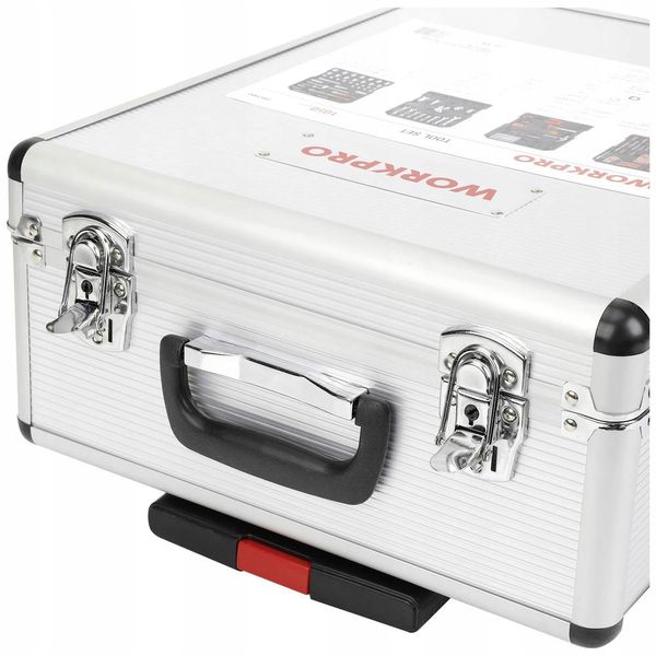 Zestaw narzędzi w walizce aluminiowej 1050 elementów walizka na kółkach zdjęcie 7