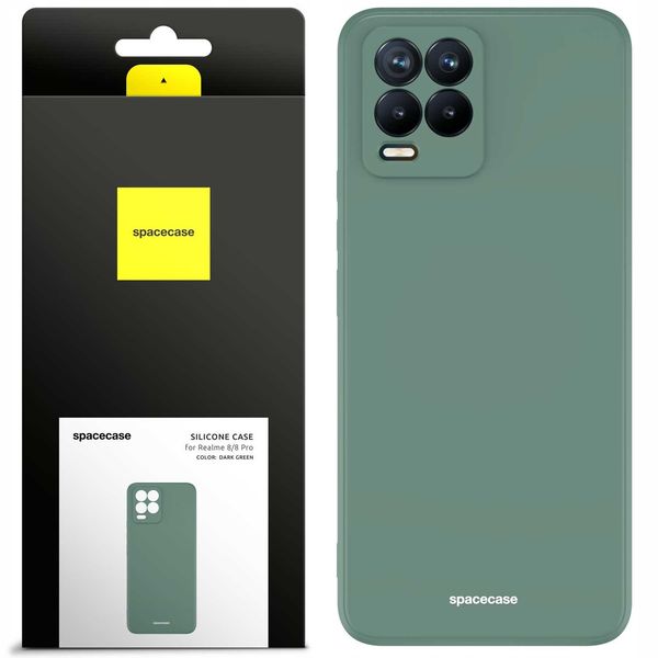 Spacecase Silicone Case Realme 8/8 Pro dark green zdjęcie 1