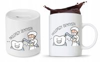 Zestaw Dla Dentysty Stomatologa Kubek + Skarbonka Z Nadrukiem Ze Zdjęciem