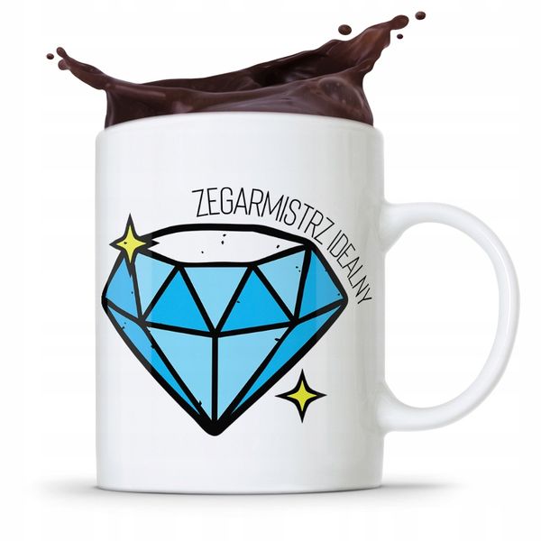 Kubek Prezent Zegarmistrza Zegarmistrz Idealny Z Nadrukiem Ze Zdjęciem zdjęcie 1