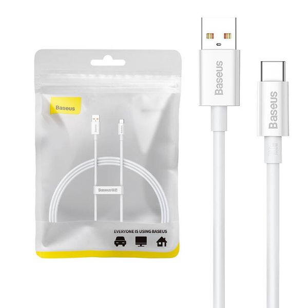 kabel usb do usb-c baseus superior 100w 1m (biały) zdjęcie 1