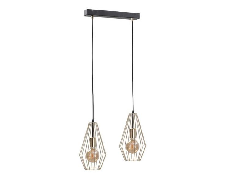 Lampa wisząca 2xE27 GEO GOLD zdjęcie 1