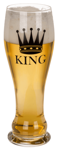 KING & QUEEN - Kieliszek do Wina i Kufel do Piwa - Zestaw dla Pary na Arena.pl