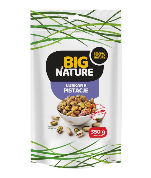 Pistacje prażone solone 350g - BIG NATURE zdjęcie 1