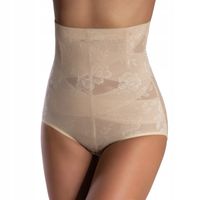 BAWEŁNIANE mocno WYSZCZUPLAJĄCE BRZUCH majtki FIGI super talia WYSOKI STAN