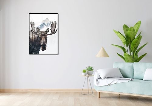 Plakat 64x90cm Łoś Duch Lasu na Arena.pl