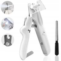 ELEKTRYCZNY OBCINACZ DO PAZURÓW DLA ZWIERZĄT Z OŚWIETLENIEM LED + PILNIK