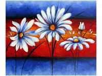 60X50CM POLNE KWIATY OBRAZ ŚCIAN DREWNIANE