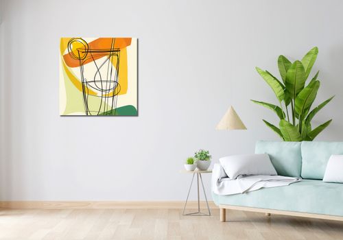Obraz 70x70cm Koktajl Artystyczny na Arena.pl
