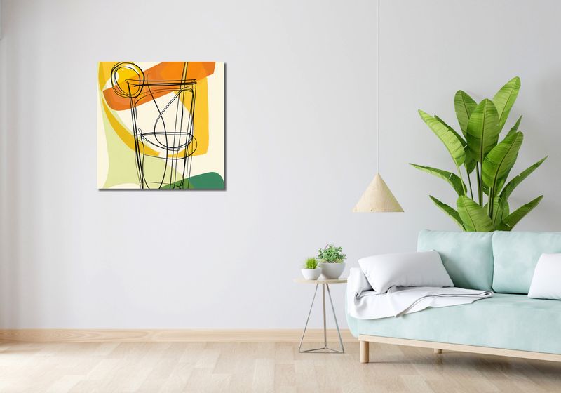 Obraz 70x70cm Koktajl Artystyczny zdjęcie 2