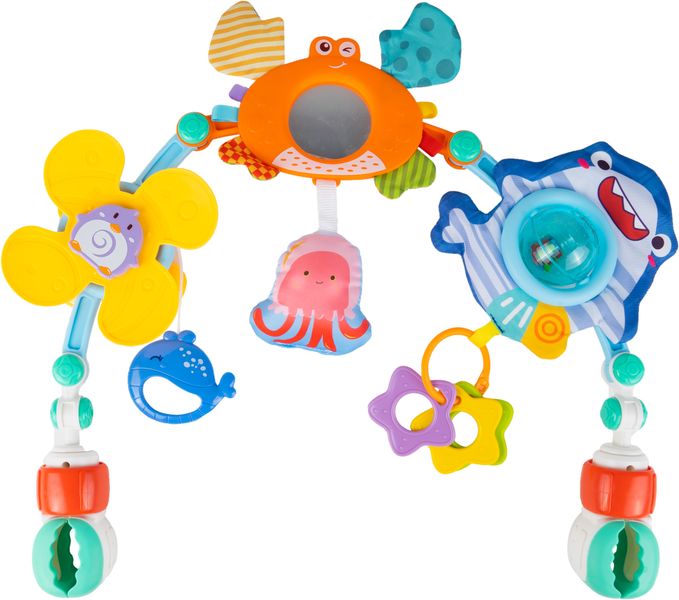 Pałąk Łuk z Zabawkami do Łóżeczka Wózka Zwierzątka zdjęcie 14