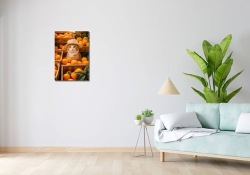 Obraz 40x60cm Kot w Pomarańczach na Arena.pl