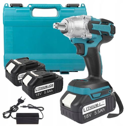 KLUCZ UDAROWY AKUMULATOROWY BEZSZCZOTKOWY DO MAKITA 18V 650NM 1/2'' 5500mAh na Arena.pl