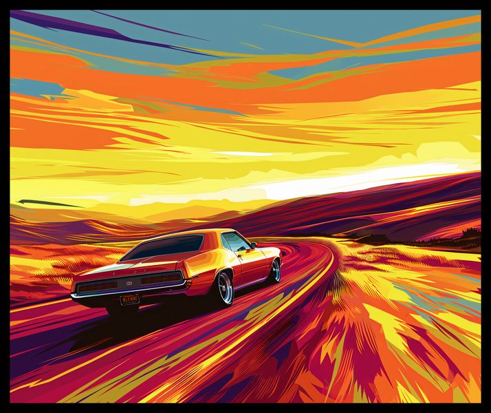 Plakat 60x50cm Pędź Przed Siebie zdjęcie 2