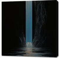 Obraz 90x90cm Wodospad Światła