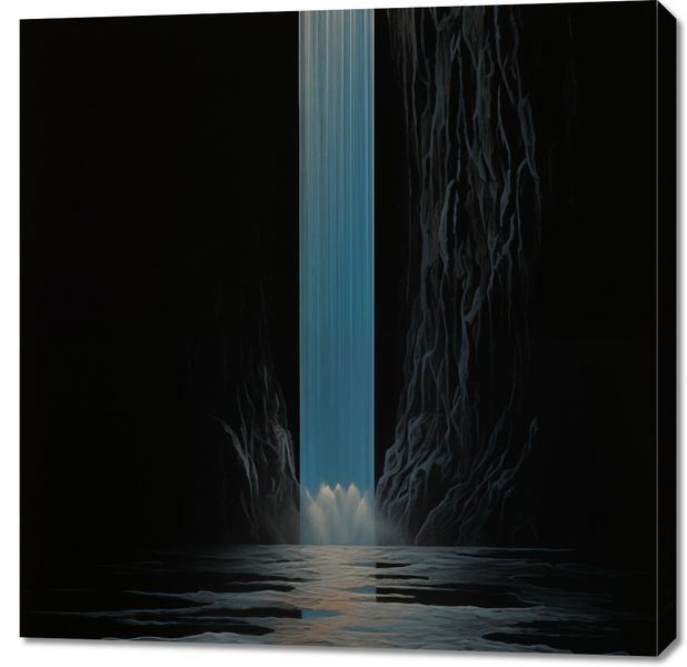 Obraz 90x90cm Wodospad Światła zdjęcie 1