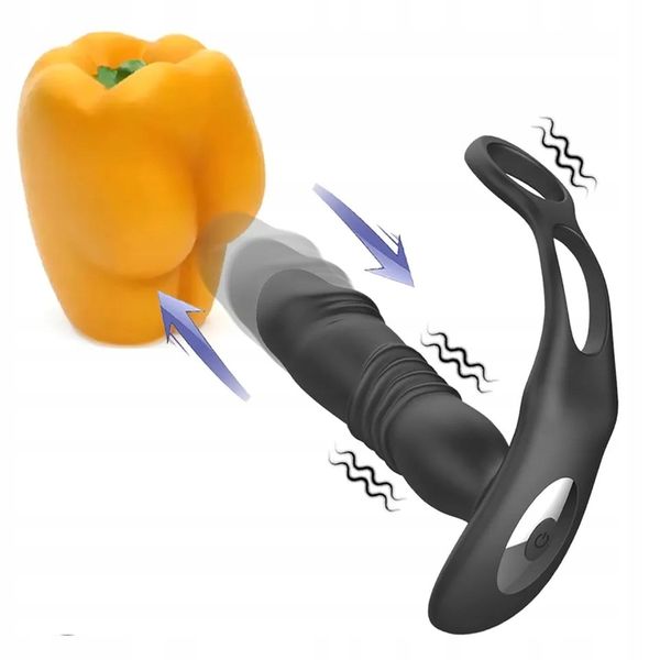 WIBRATOR MĘSKI MASAŻER Prostaty RUCHOMY 3cm PILOT zdjęcie 5