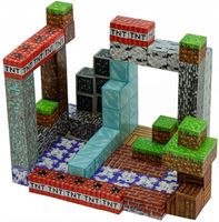 KLOCKI MAGNETYCZNE SZEŚCIANY MOCNE 184 KLOCKI 2 FIGURKI KARTONIK DEDYKOWANE