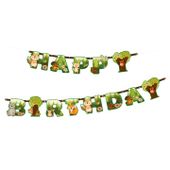 Baner Happy Birthday Leśni przyjaciele, 210 cm