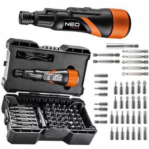 Wkrętak Akumulatorowy USB-C + Akcesoria + Etui 3,6 V NEO TOOLS na Arena.pl