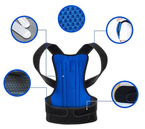 NBBBZC Korektor postawy regulowany dla mężczyzn i kobiet  XL na Arena.pl