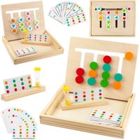 Sorter Drewniany Nauka Kolorów Kształtów Dopasuj