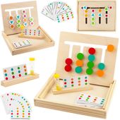 Sorter Drewniany Nauka Kolorów Kształtów Dopasuj