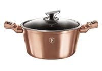 BH-1515N - Garnek granitowy 24 cm Berlinger Haus Rose Gold Collection