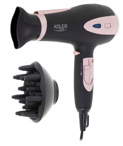 Suszarka Do Włosów Z Dyfuzorem Jonizacją 2400W Wielofunkcyjna Zimny Nawiew na Arena.pl