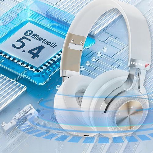 Słuchawki Bezprzewodowe Nauszne Anc 65H Feegar Alphabeat Białe Bluetooth5.4 na Arena.pl