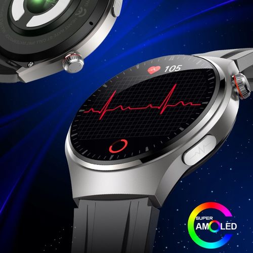 SMARTWATCH ZEGAREK MĘSKI EKG POMIAR CUKRU HRV ROZMOWY 3 PASKI SZKŁO MENU PL na Arena.pl