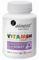 Aliness Premium Vitamin Complex 23 WITAMINY I MINERAŁY DLA KOBIET 120tab