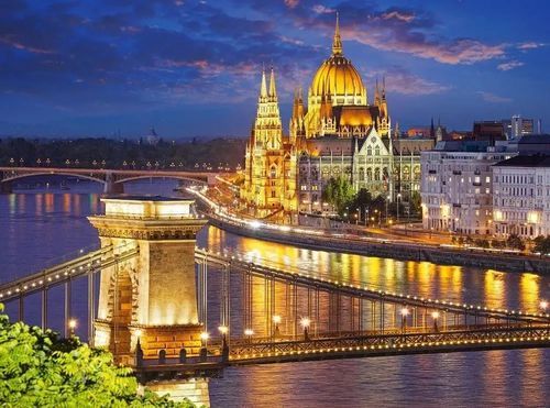 Puzzle 2000 el. Budapest view at dusk na Arena.pl