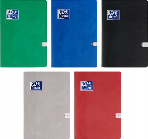 Zeszyt Kratka Zestaw zeszytów A5 60K Zeszyty szkolne 4 + 1 gratis Oxford na Arena.pl