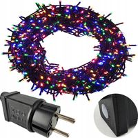 LAMPKI CHOINKOWE 1000 LED TIMER ATEST 51,5M MULTI WIELOKOLOROWE CE IP44