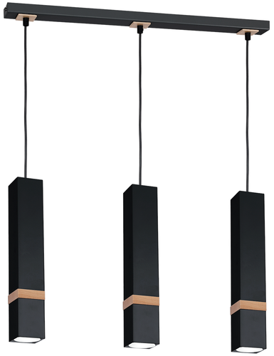 Lampa wisząca VIDAR BLACK 3xGU10 na Arena.pl