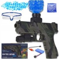 PISTOLET NA KULKI ŻELOWE AUTOMAT BATERIA OKULARY 1000KULEK CELOWNIK GRANAT