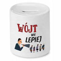 Skarbonka Prezent Dla Wójta Wójt Wie Lepiej Z Nadrukiem Ze Zdjęciem