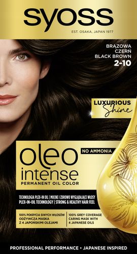 SYOSS OLEO INTENSE FARBA DO WŁOSÓW BEZ AMONIAKU NR 2-10 BRĄZOWA CZERŃ na Arena.pl