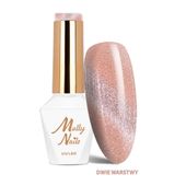 Lakier hybrydowy LED/UV Gel Polish Cat Eye Crystal Nr 266 MollyNails 8g
